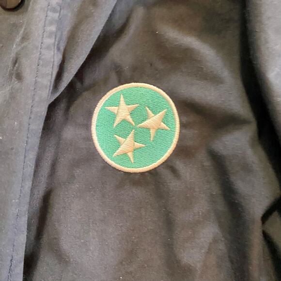 Castaways Vintage Blue Nautical Stripe Windbreaker Jacket Unisex Mens XLarge - Picture 5 of 16